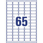 Etikett AVERY transp 38,1x21,2mm 1625/fp