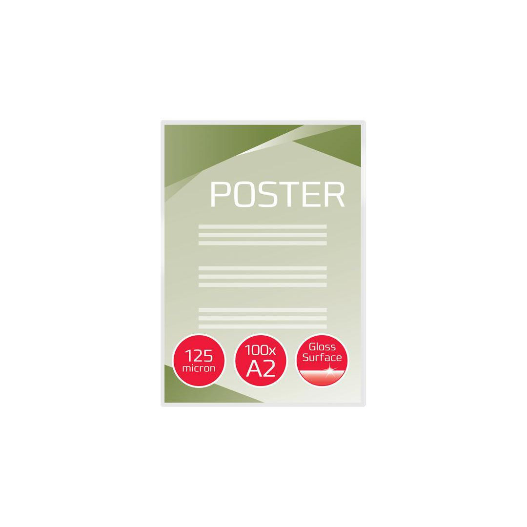 BildeLaminat GBC A2 125mic klar 100/fp