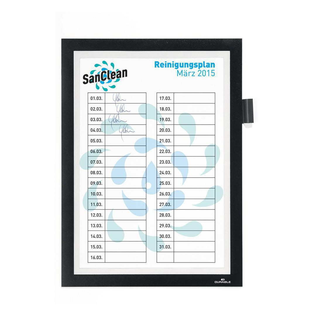 BildeMagnetram självh DURAFRAME note A4 svart