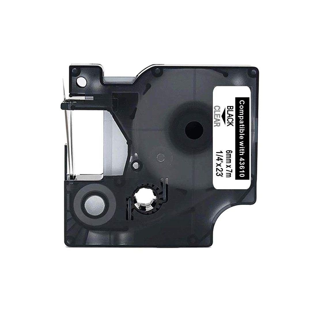 BildeTape 6mm svart på klar