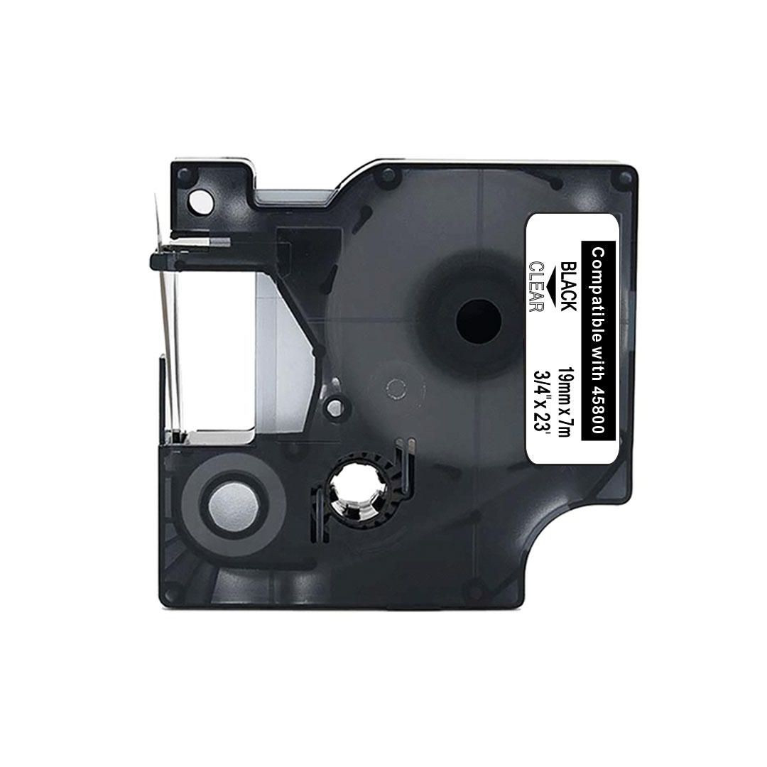 BildeTape 19mm svart på klar