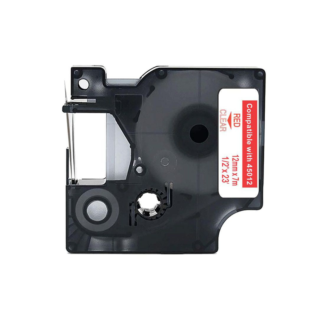 BildeTape 12mm röd på klar