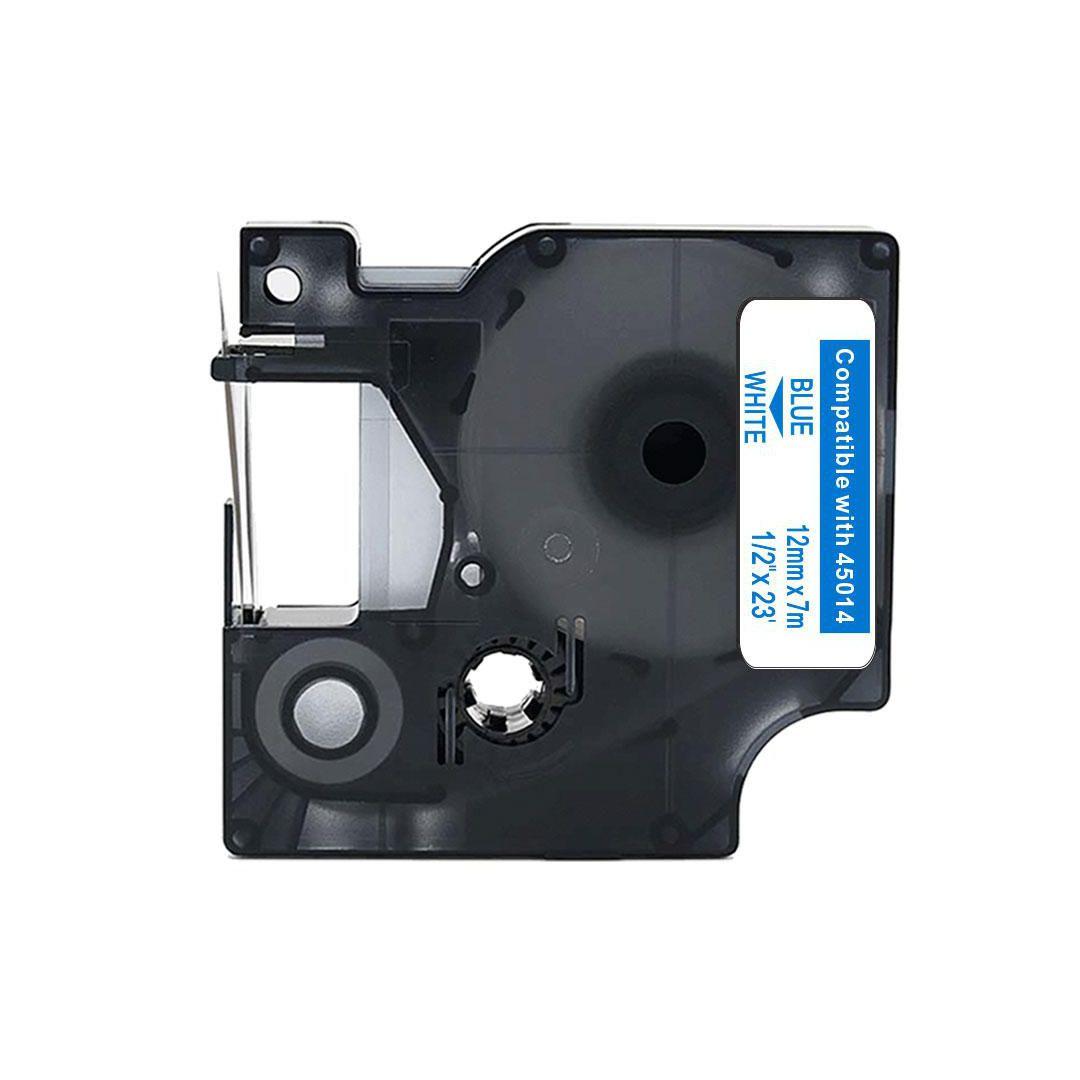 BildeTape 12mm blå på vit