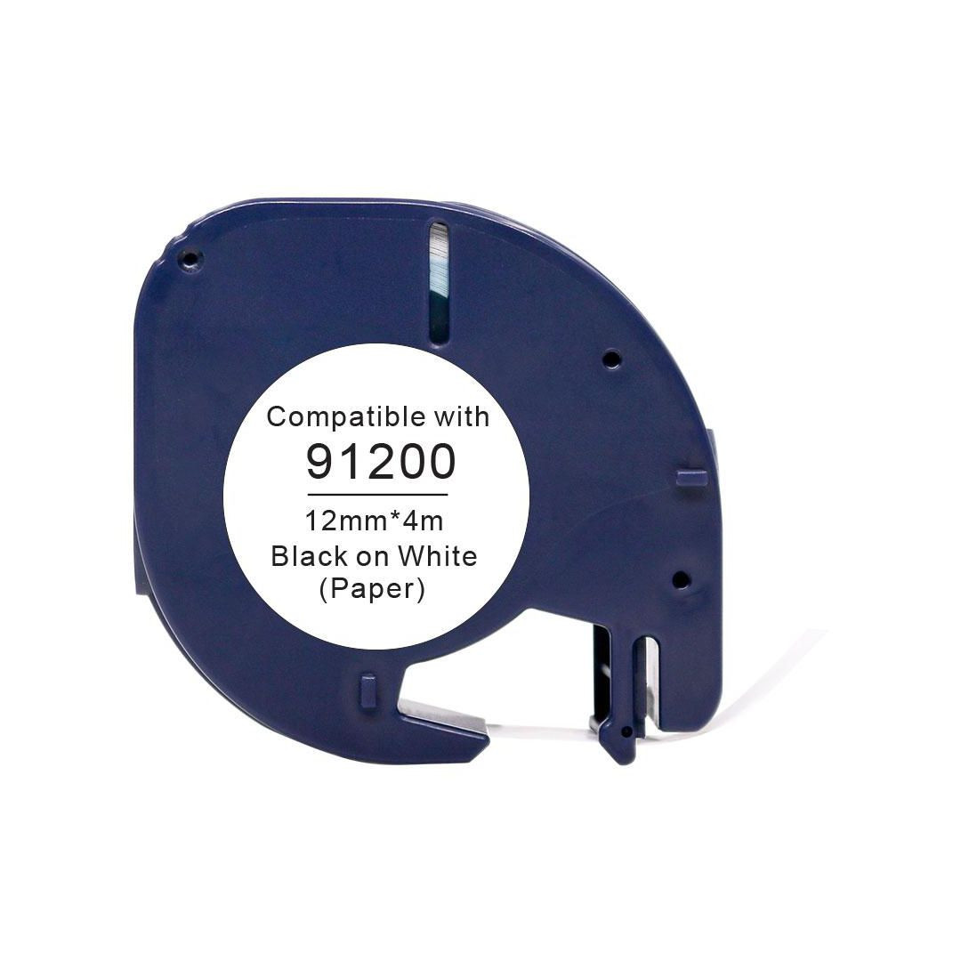 BildeTape papper 12mmx4m svart på vit