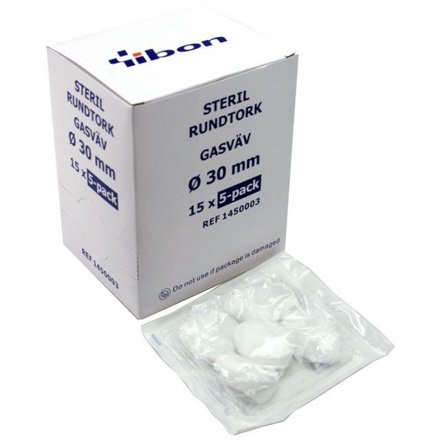 BildeRundtork GV steril 5-p 30mm 75/fp