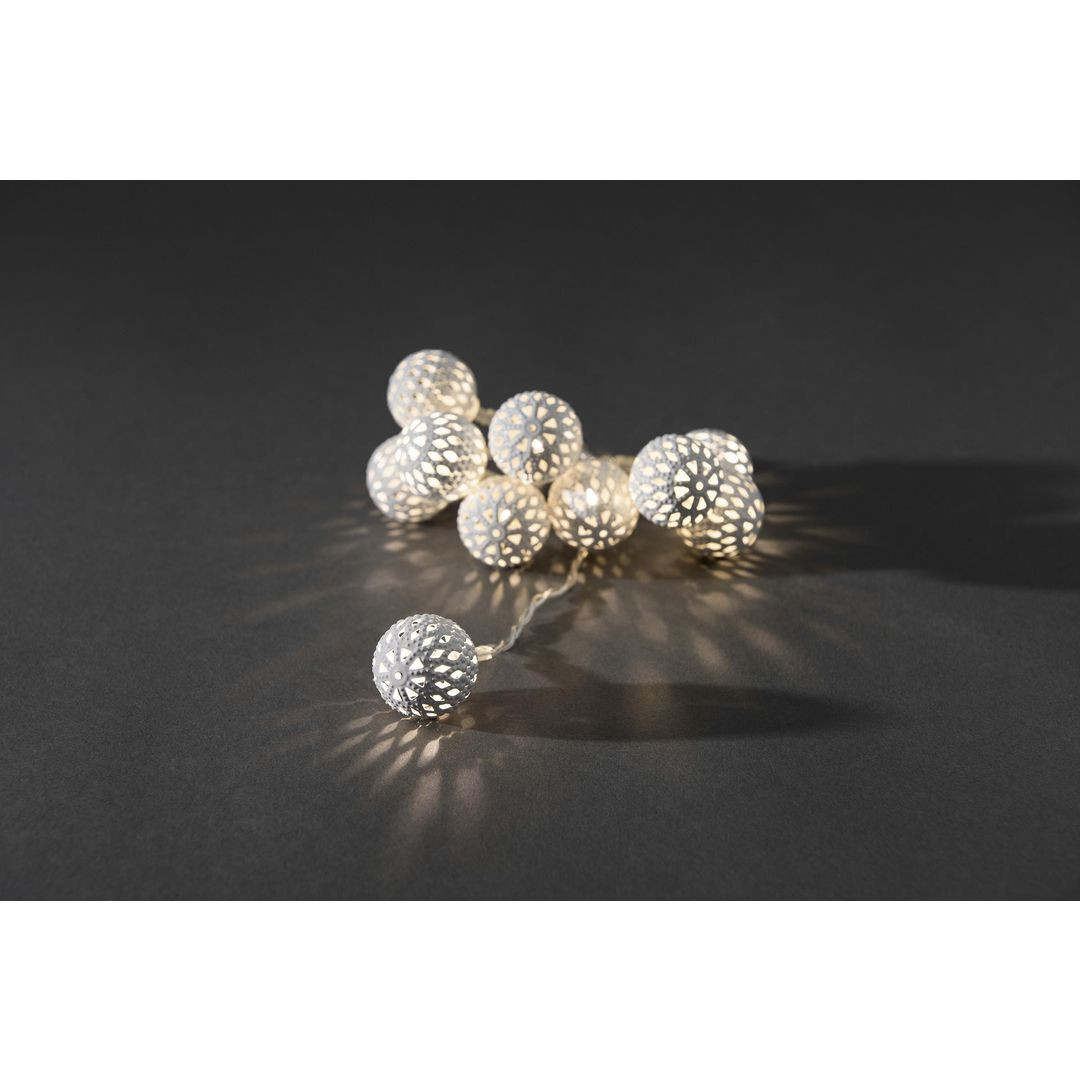 BildeLjusslinga 10 varmvit LED vit 0,9m