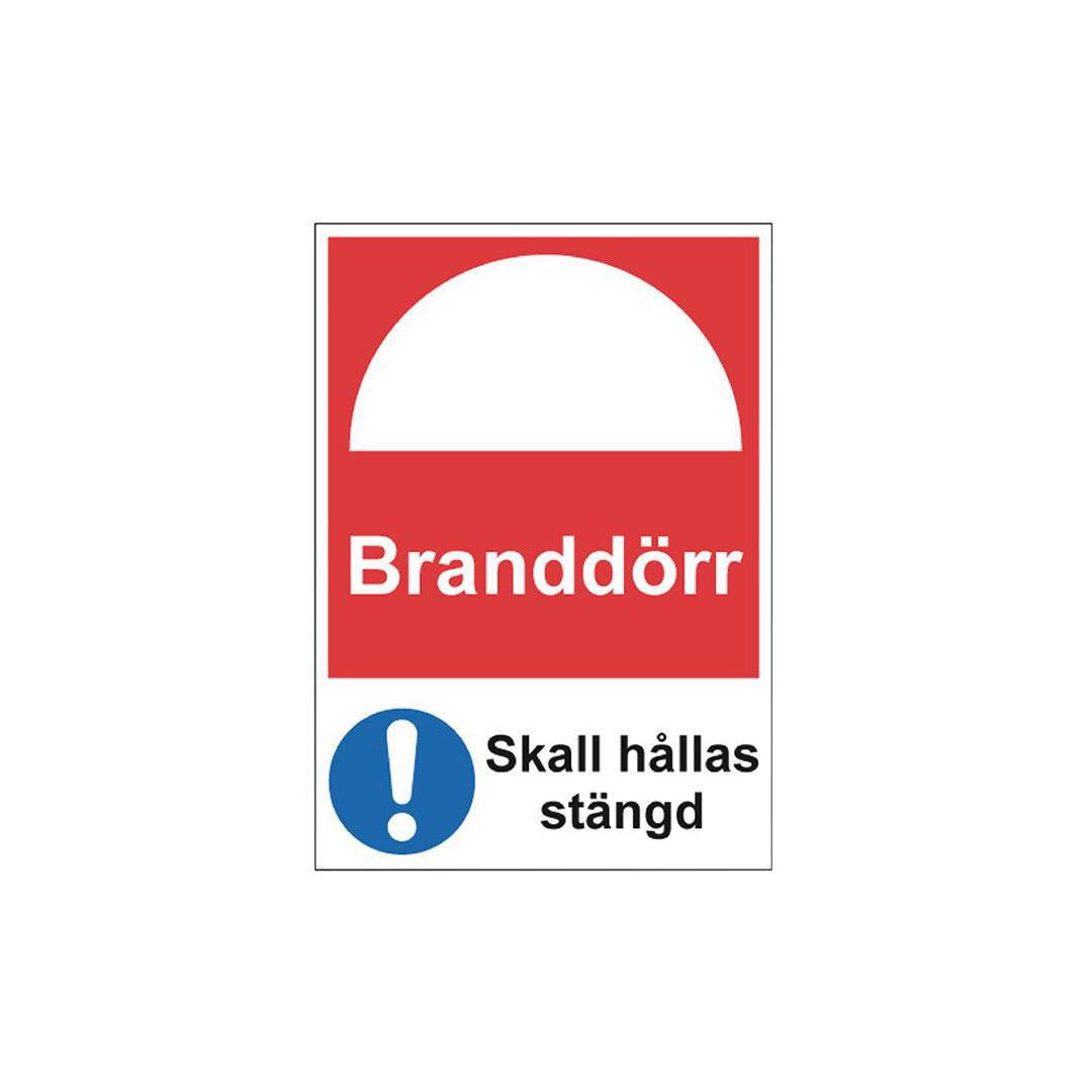 BildeSkylt Branddörr A4 Aluminium