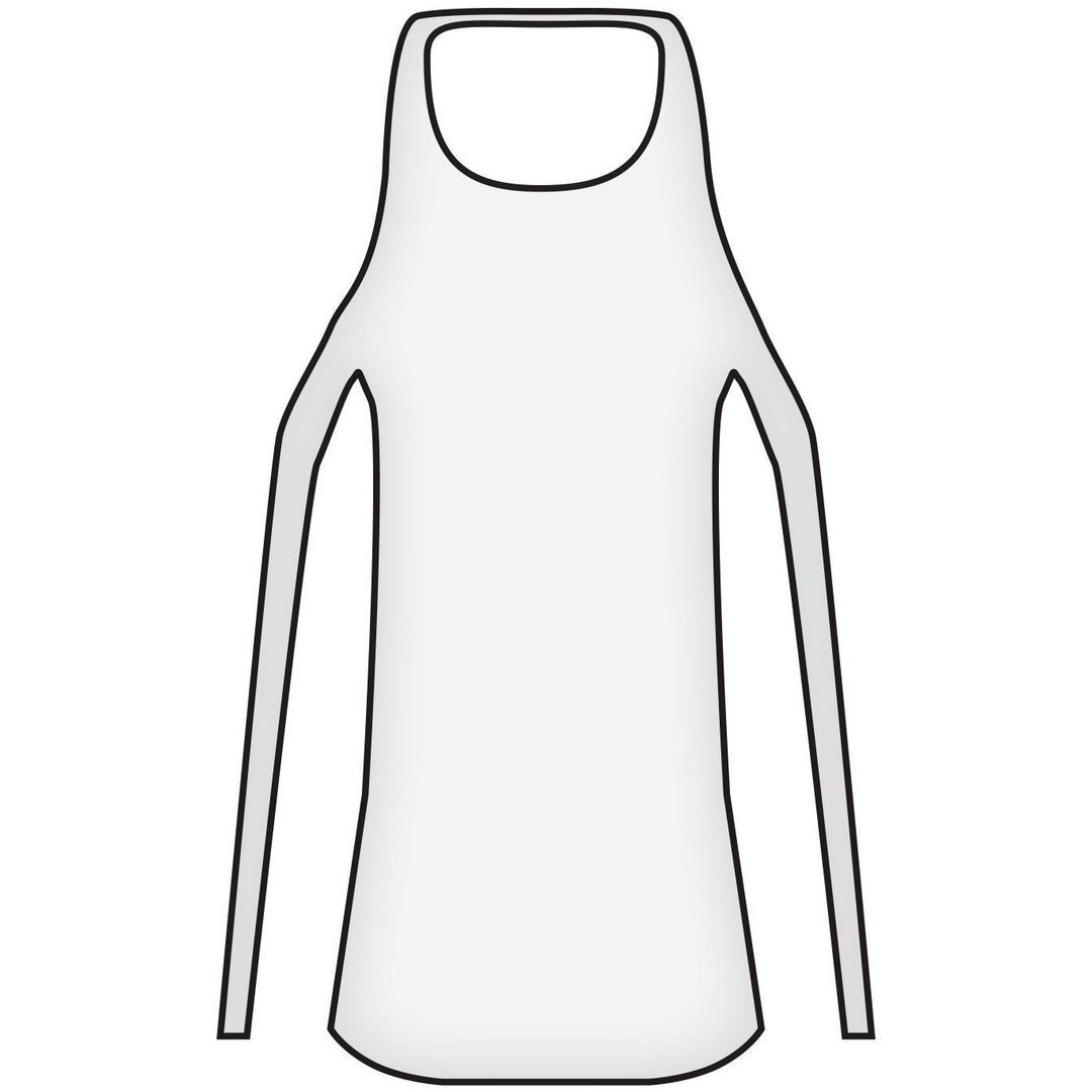 BildeFörkläde 800x1250mm påse transp 100/fp