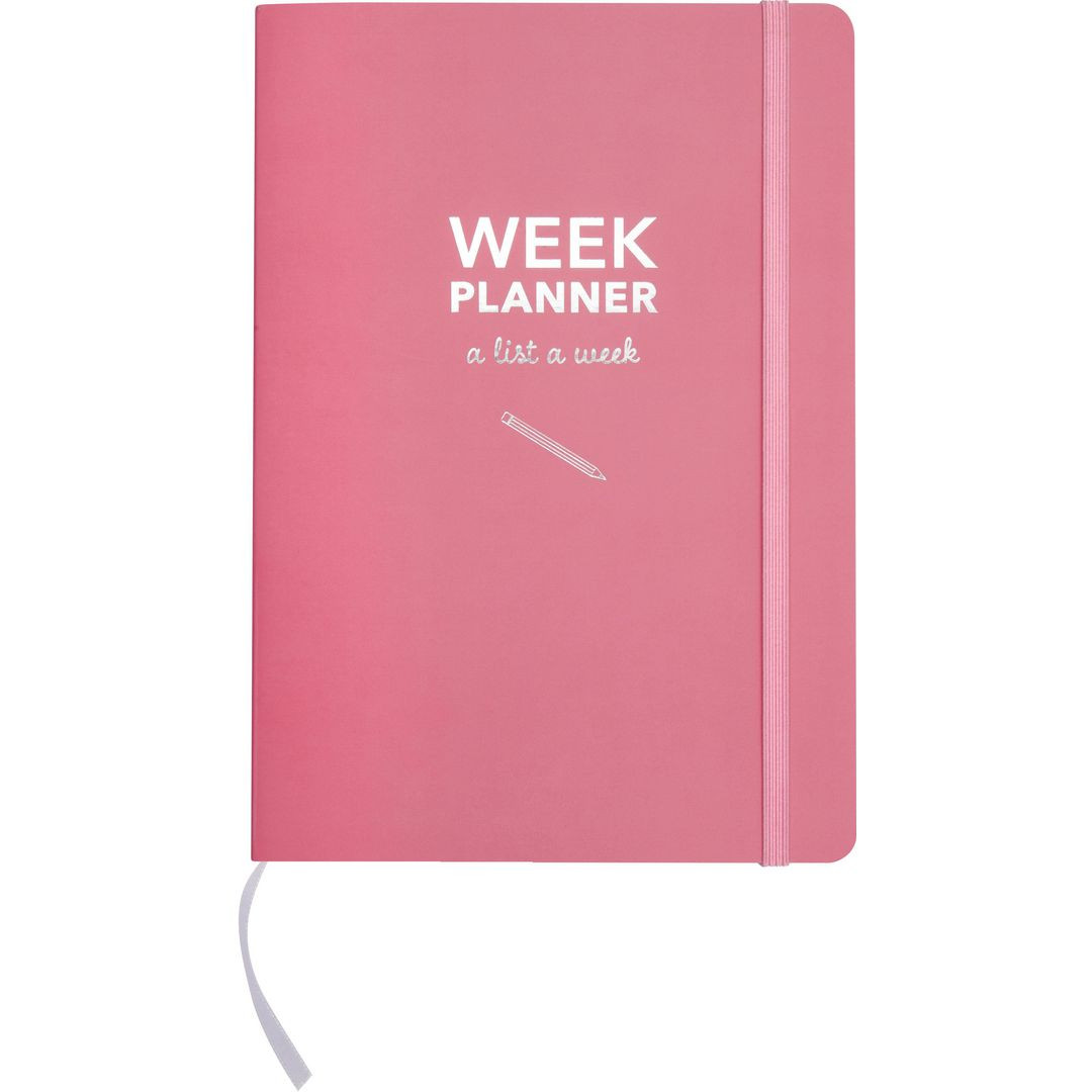 BildeKalender Week planner odaterad rosa 1051