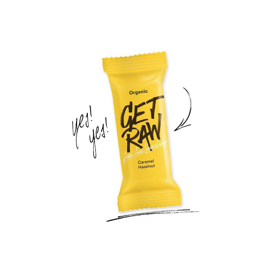 BildeBar GET RAW Caramel och Hazelnut 42g
