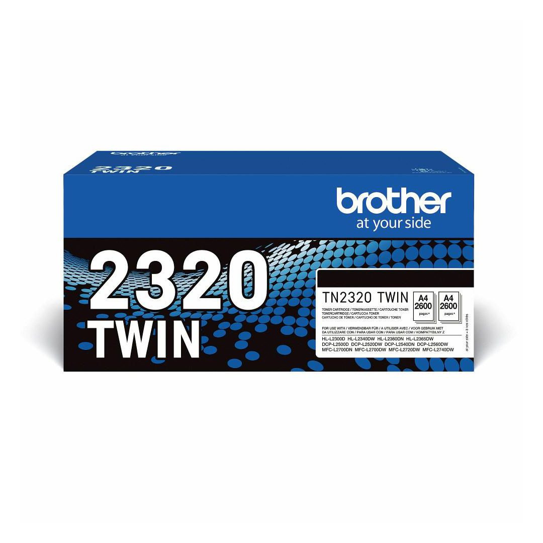 BildeToner BROTHER TN2320 2x2,6K svart 2/fp