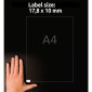 Etikett AVERY avtagb 17,8x10mm 8100/fp