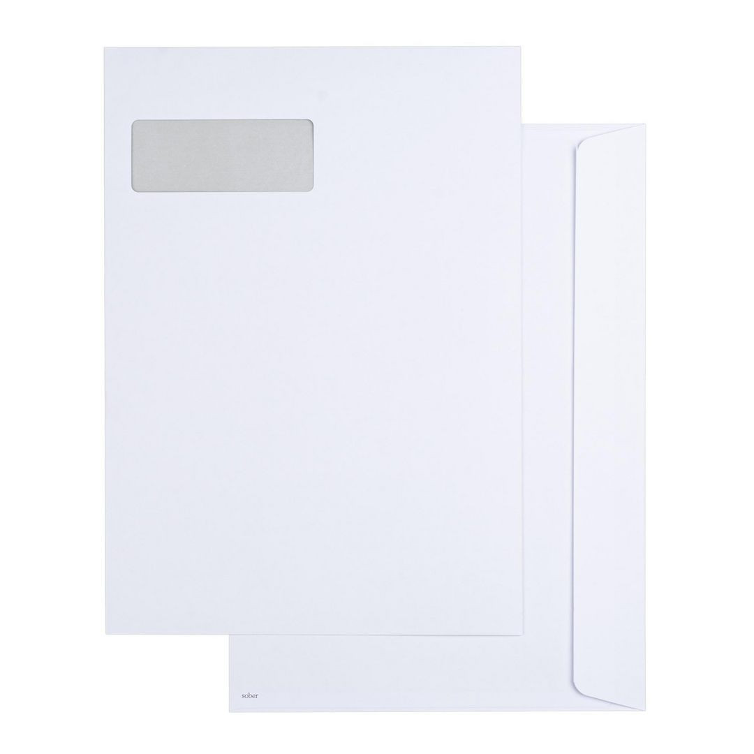 BildeKuvert SOBER C4 V2 PS 100g 500/fp