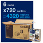 Servett TORK Xpressnap N14 natur 720/fp