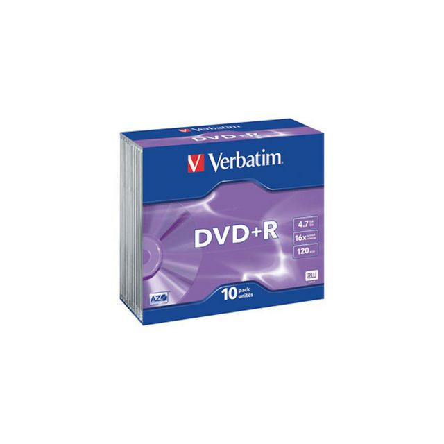 BildeDVD+R VERBATIM 4.7GB Print Jewel 10/fp