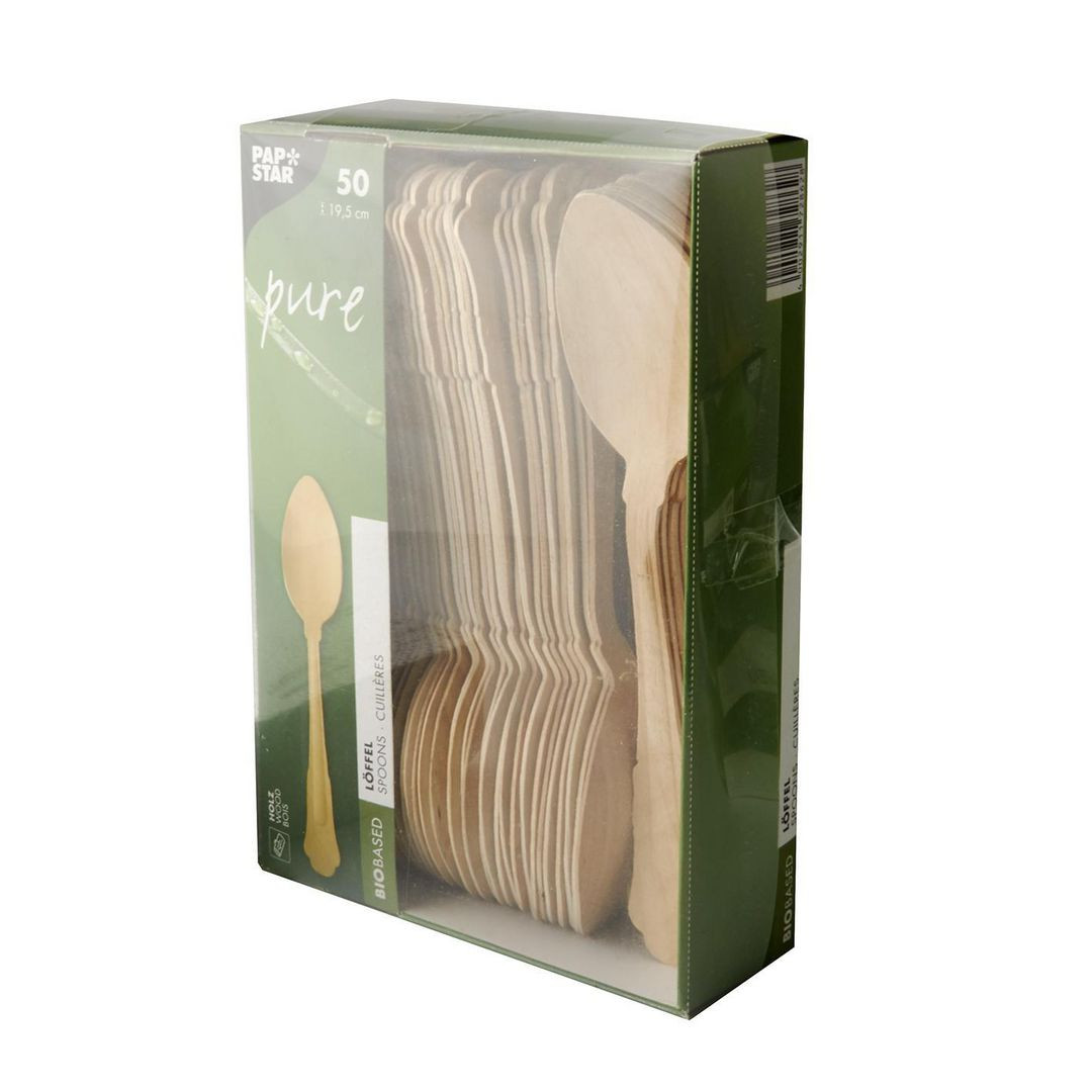 BildeBestick Träsked PURE Premium 50/fp