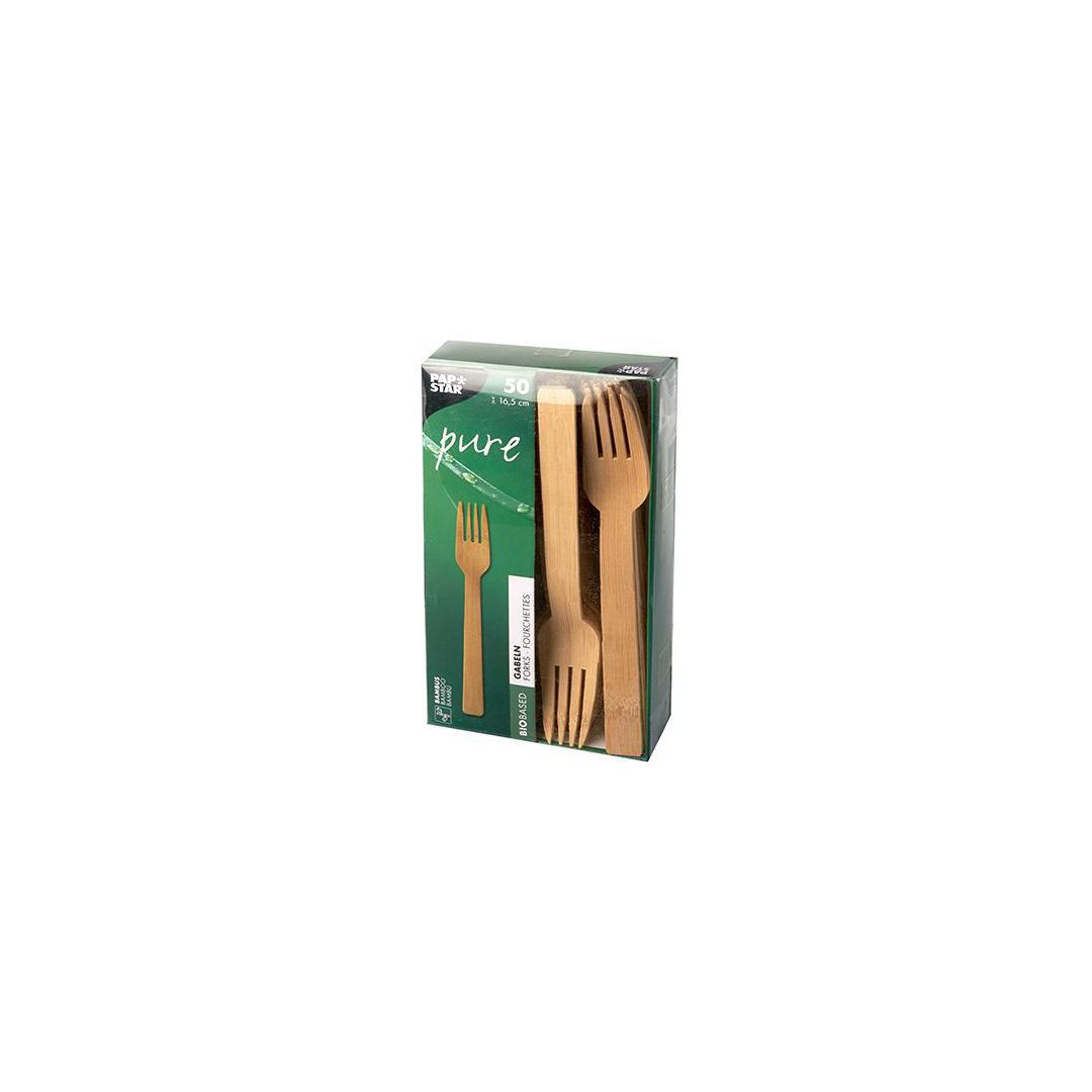 BildeBestick Gaffel PURE Bambu 16,5cm 50/fp