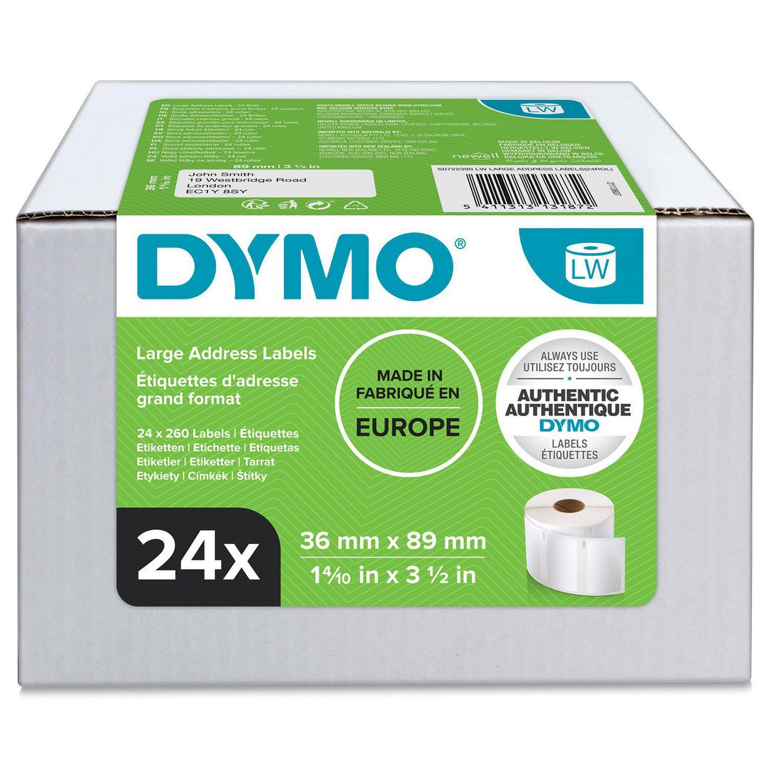 BildeEtikett DYMO LW 89x36mm 6240/fp