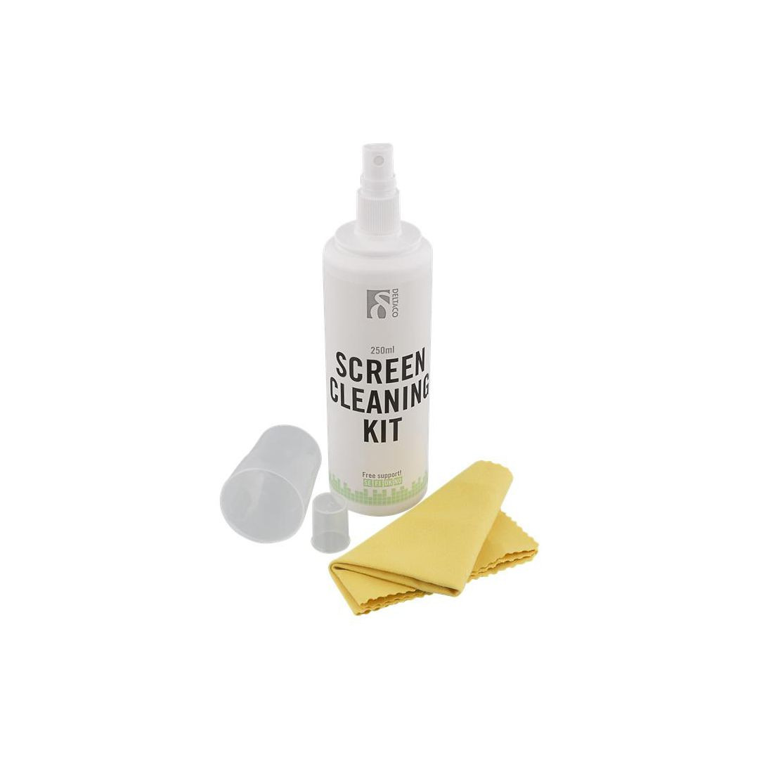 BildeSkärmrengöringskit DELTACO 250ml