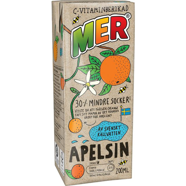 BildeFruktdryck MER Apelsin 20cl