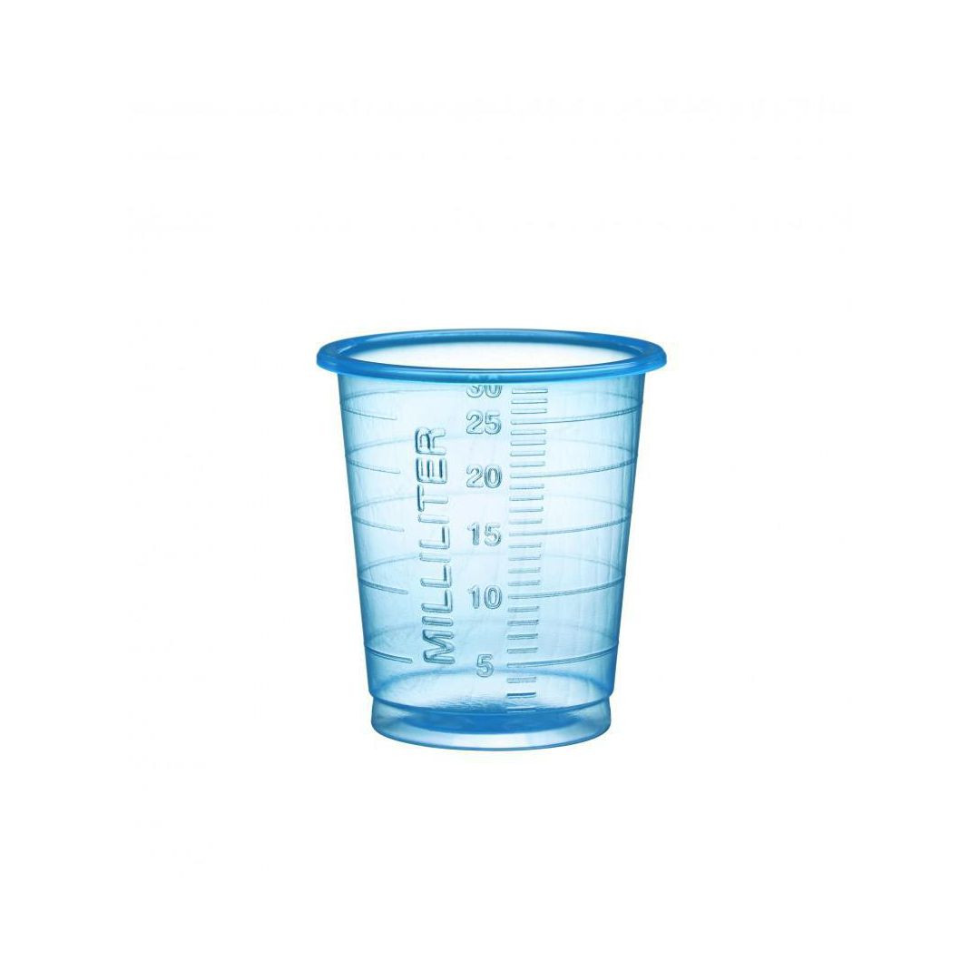 BildeMedicinbägare Eco 30ml smal blå 90/fp