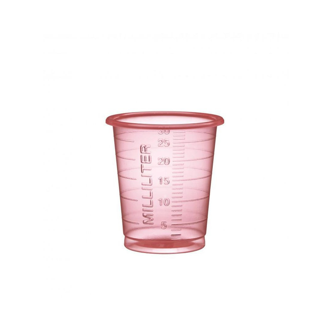 BildeMedicinbägare Eco 30ml smal röd 90/fp