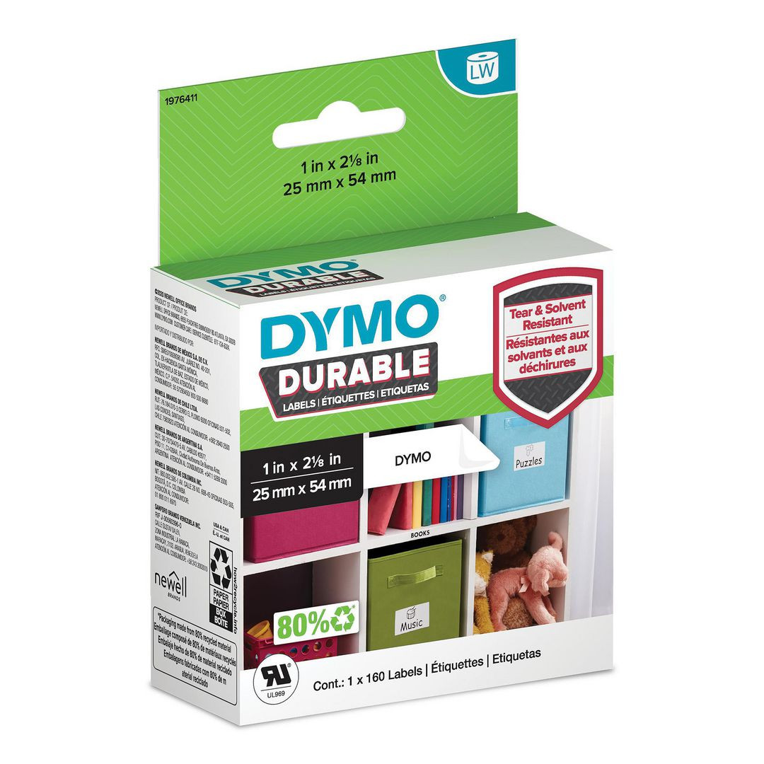 BildeEtikett DYMO LW Durable 25x54mm 160/fp