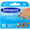 Plåster SALVEQUICK Finger mix 18/fp