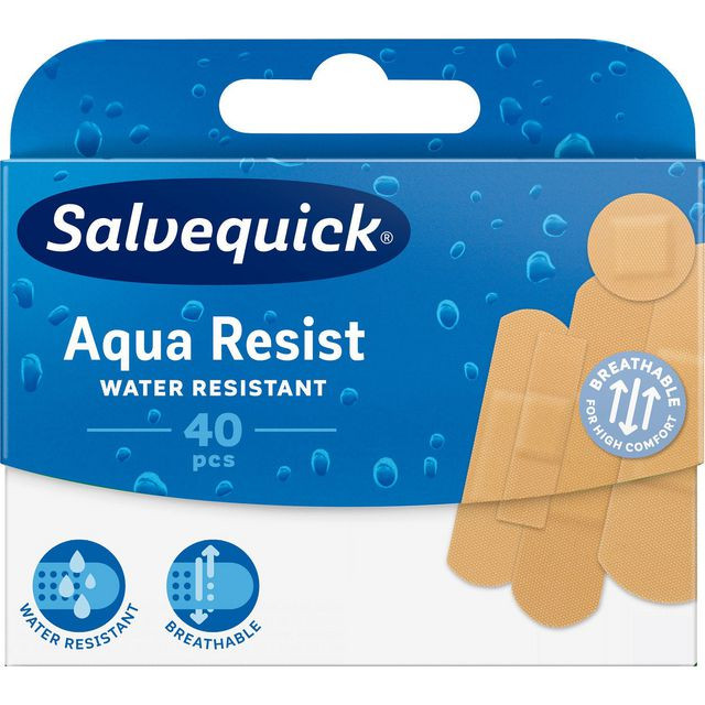 BildePlåster SALVEQUICK Aqua resist mix 40/fp