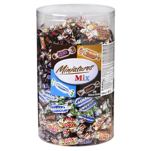 BildeChoklad MARS Miniatures Blandat 3kg