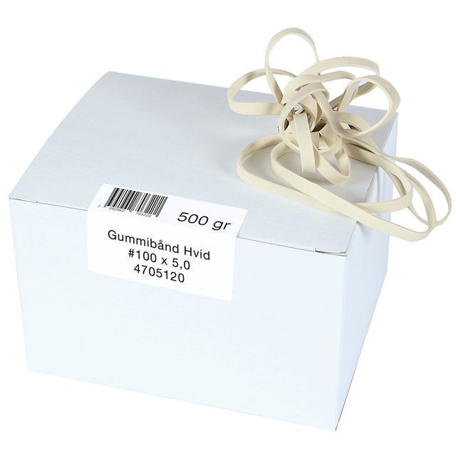 BildeGummiband 100x5mm vita 0,5kg 415/fp
