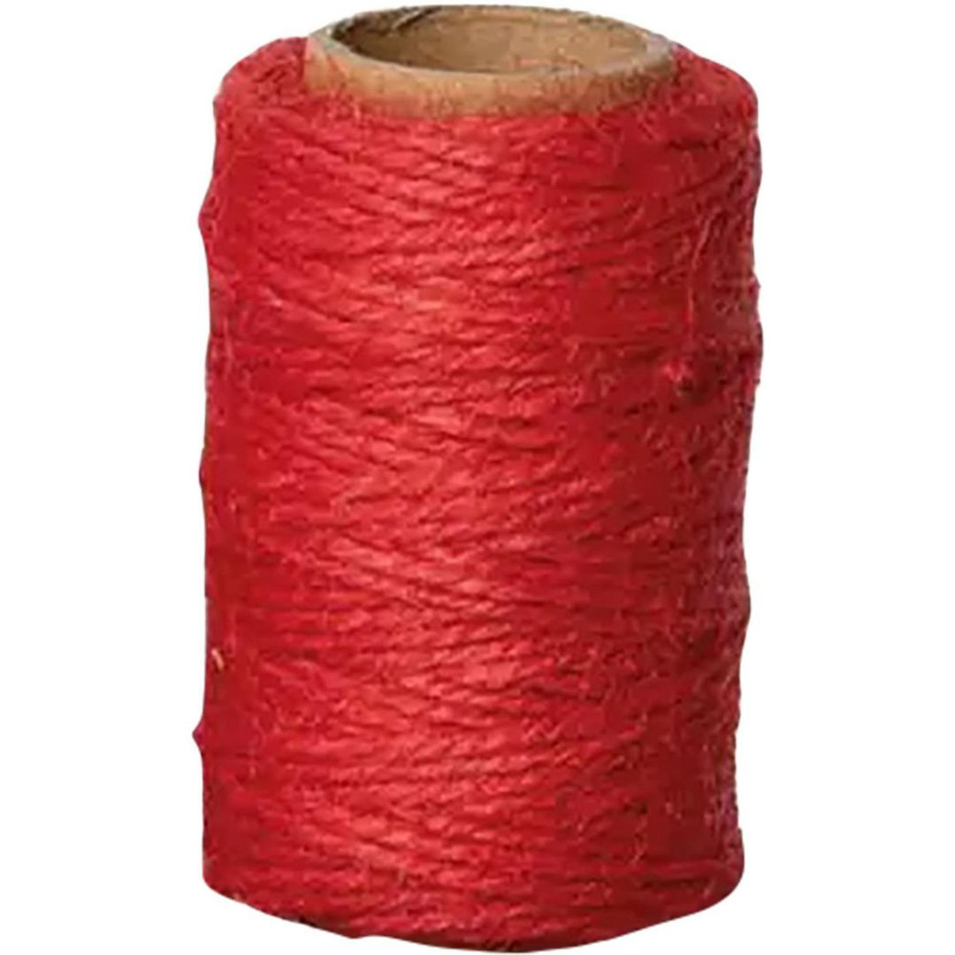 BildeJutesnöre röd 25m/rl