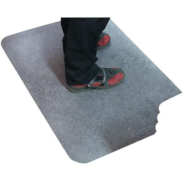 BildeArbetsplatsmatta Yoga Step 61x91cm grå