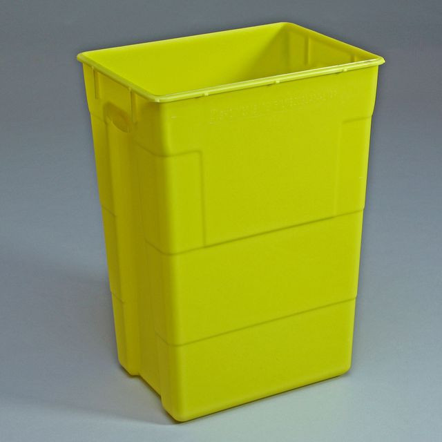 BildeRiskavfallsbehållare 50l gul