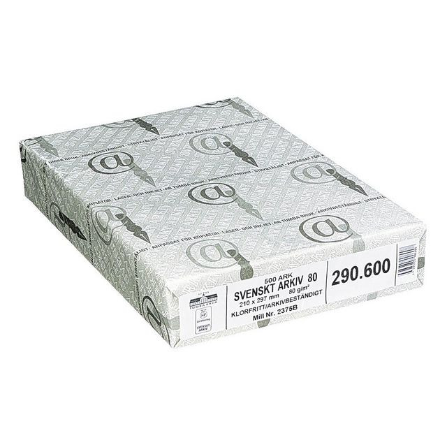BildeArkivpapper Sv. Arkiv A4 100g oh 500/fp