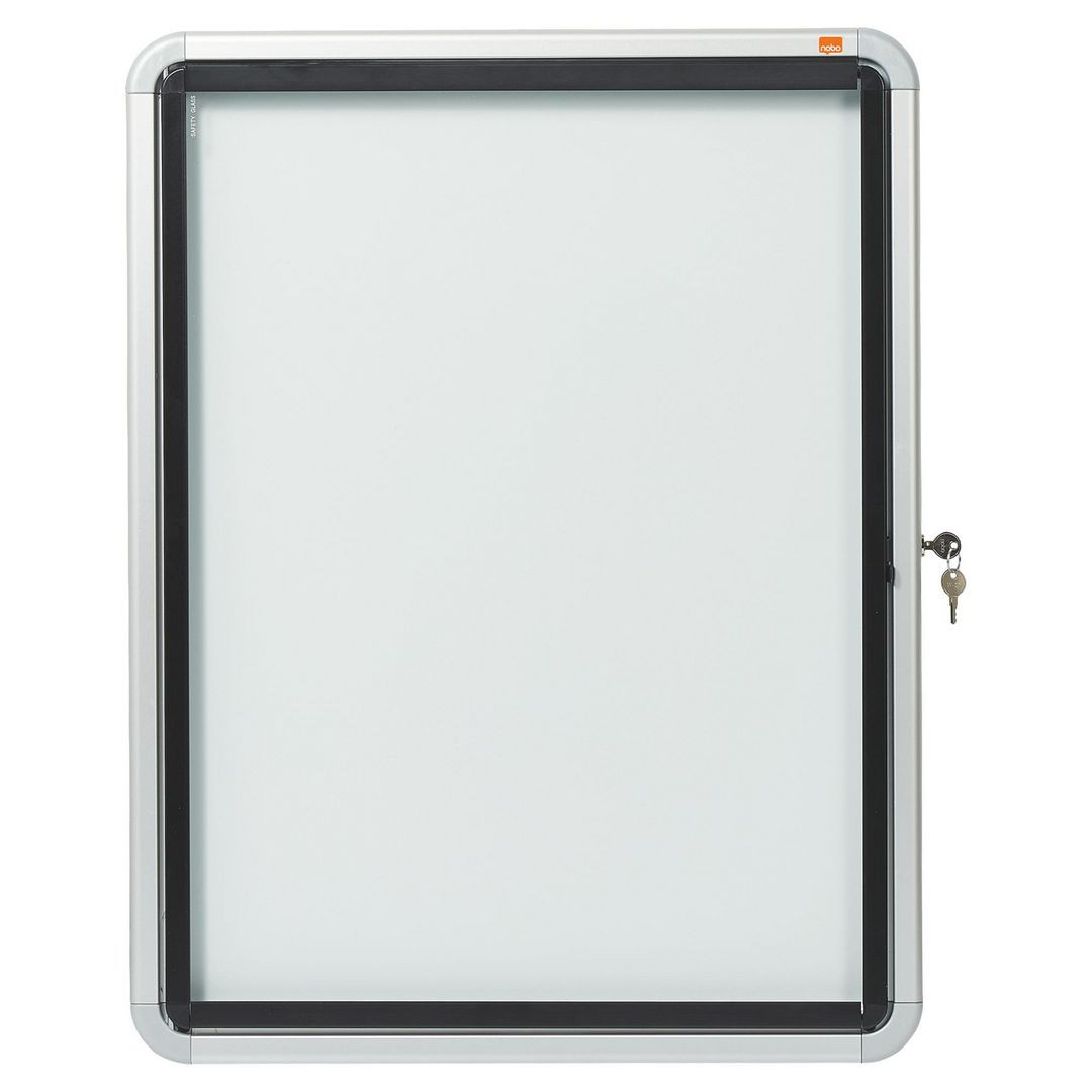 BildeGlasskåp NOBO utomhusbruk magnetisk 4xA4
