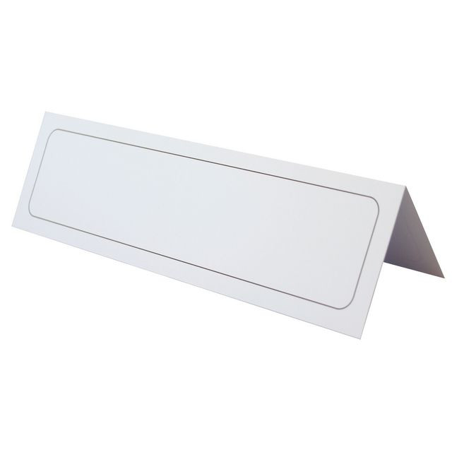 BildeBordsskylt DURABLE 61x210mm vit 100/fp