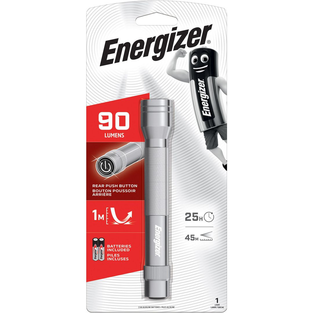 BildeFicklampa ENERGIZER metall LED 2AA 90lm