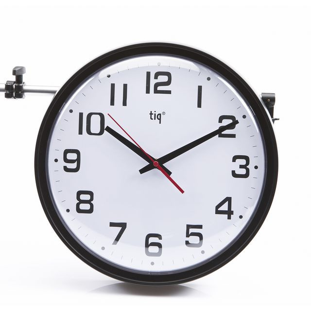 BildeVäggur TIQ med plastlins Ø35cm svart