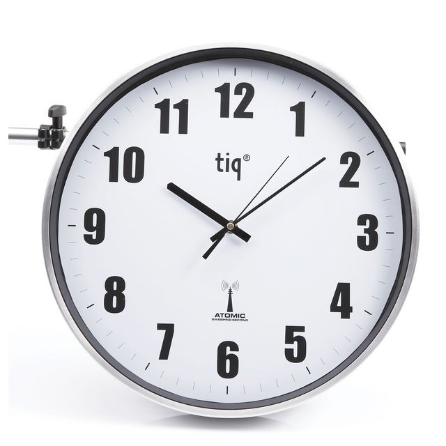 BildeVäggur TIQ radiokontrollerat Ø38cm silv