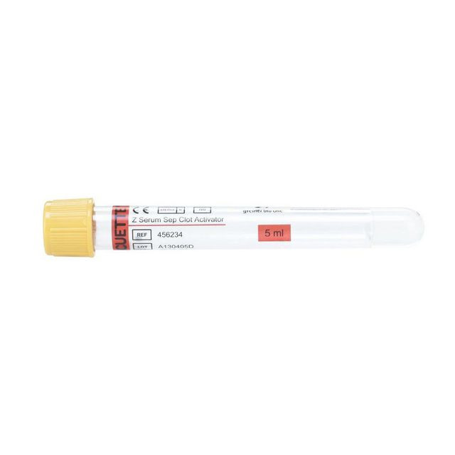 BildeVACUETTE Guldgul Serum Gel7/5ml 50/fp
