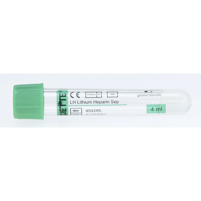 BildeVACUETTE Mintgrön Li-Hep Gel5/3,5ml50/fp
