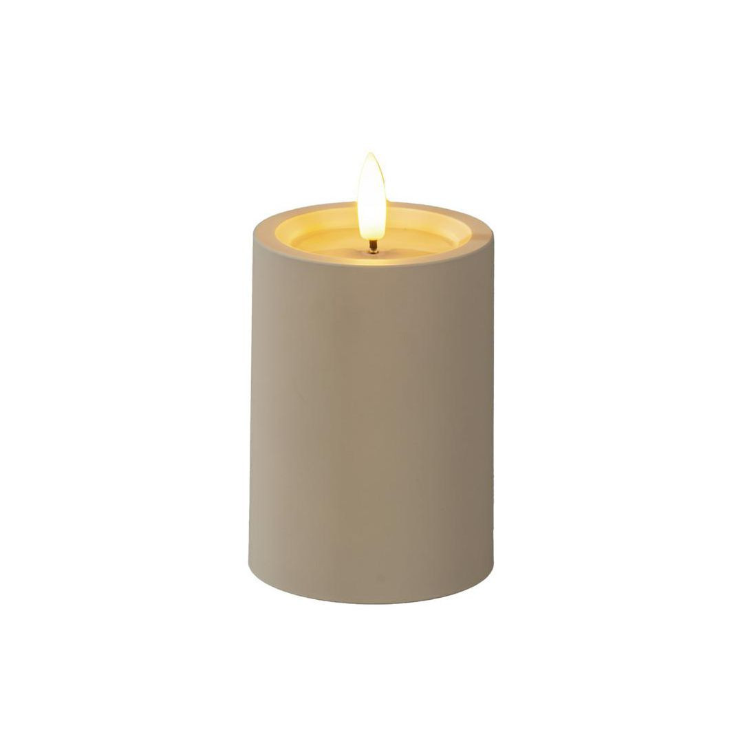 BildeBlockljus KONSTSMIDE LEDtimer beige 10cm