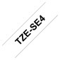Tape BROTHER TZESE4 18mm svart på vit