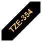 Tape BROTHER TZE354 24mm guld på svart