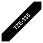 Tape BROTHER TZE335 12mm vit på svart