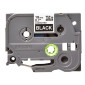 Tape BROTHER TZE345 18mm vit på svart