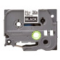 Tape BROTHER TZE355 24mm vit på svart