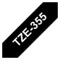 Tape BROTHER TZE355 24mm vit på svart
