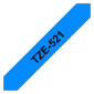 Tape BROTHER TZE521 9mm svart på blå